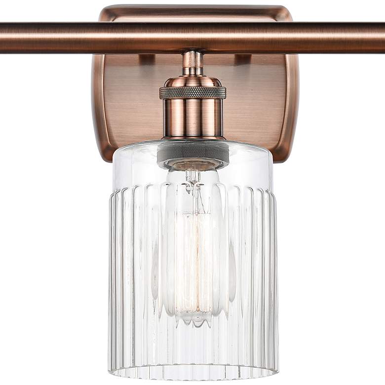 Image 2 Ballston Hadley 26"W Antique Copper 3-Light Bath Light more views