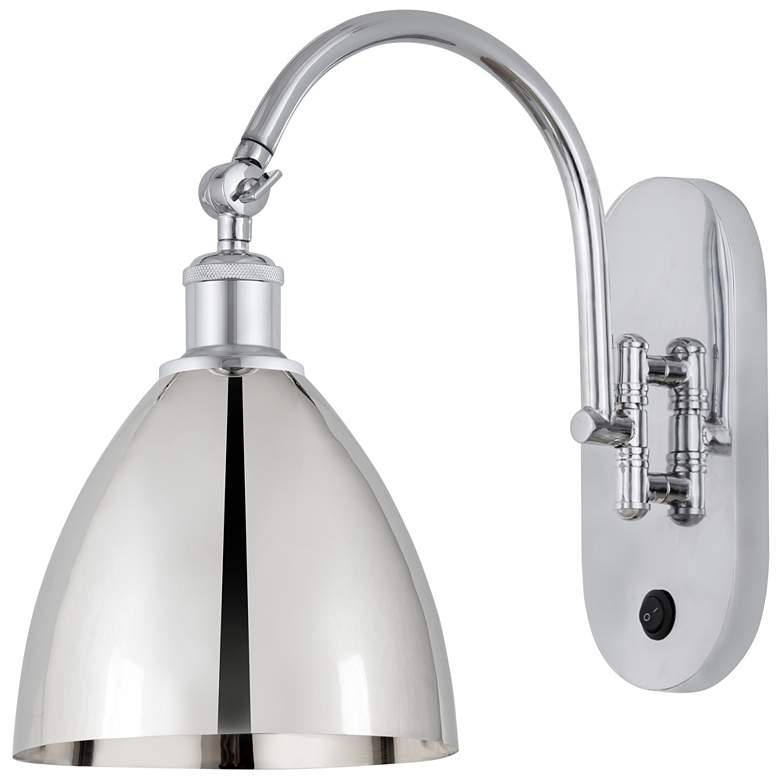Image 1 Ballston Metal Bristol 13.25"H Polished Chrome Horizontal Swivel Sconc