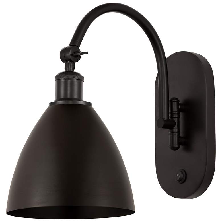 Image 1 Ballston Metal Bristol 13.25"H Rubbed Bronze Horizontal Swivel LED Sco