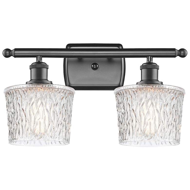 Image 1 Ballston Niagara 9 1/2"H Oil-Rubbed Bronze 2-Light Sconce