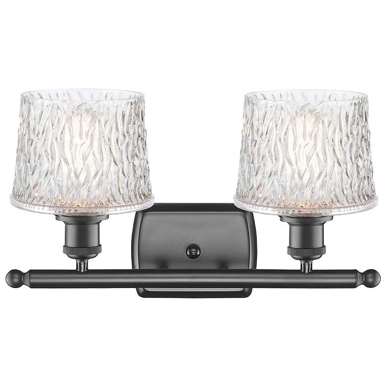 Image 2 Ballston Niagara 9 1/2"H Oil-Rubbed Bronze 2-Light Sconce more views