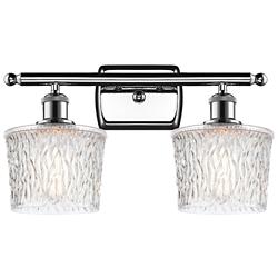 Ballston Niagara 9 1/2"H Polished Chrome 2-Light Wall Sconce