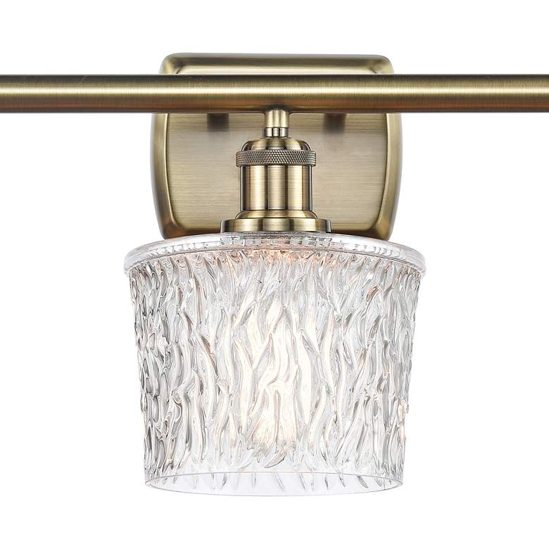 Image 2 Ballston Niagra 26" Wide Antique Brass 3-Light Bath Light more views
