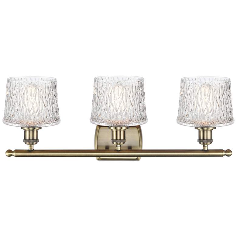 Image 3 Ballston Niagra 26" Wide Antique Brass 3-Light Bath Light more views
