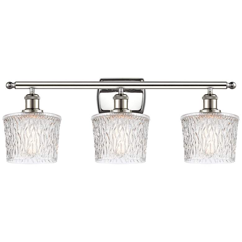 Image 1 Ballston Niagra 26" Wide Polished Nickel 3-Light Bath Light