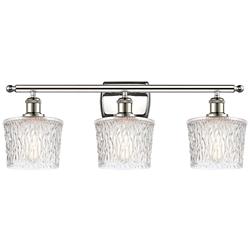 Ballston Niagra 26" Wide Polished Nickel 3-Light Bath Light