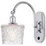 Ballston Niagra 7" Incandescent Sconce - Chrome Finish - Clear Shade