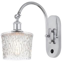 Ballston Niagra 7" Incandescent Sconce - Chrome Finish - Clear Shade