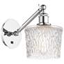 Ballston Niagra 7" Incandescent Sconce - Chrome Finish - Clear Shade