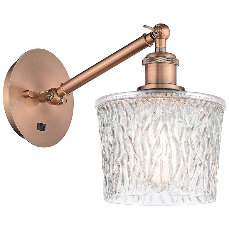 Image 1 Ballston Niagra 7 inch Incandescent Sconce - Copper Finish - Clear Shade