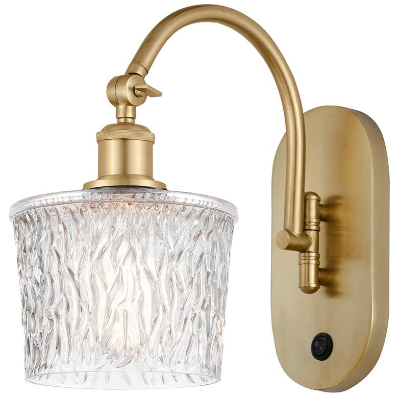 Image 1 Ballston Niagra 7" Incandescent Sconce - Gold Finish - Clear Shade