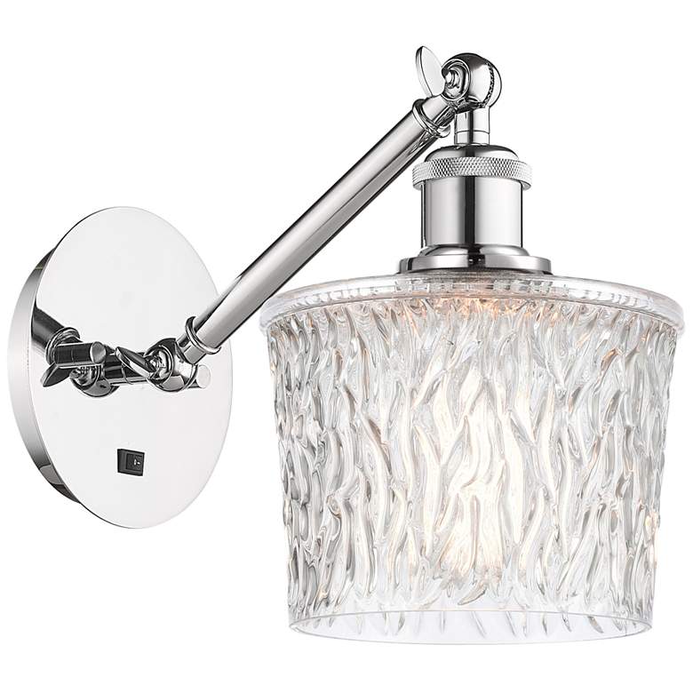 Image 1 Ballston Niagra 7" LED Sconce - Chrome Finish - Clear Shade