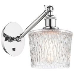 Ballston Niagra 7" LED Sconce - Chrome Finish - Clear Shade