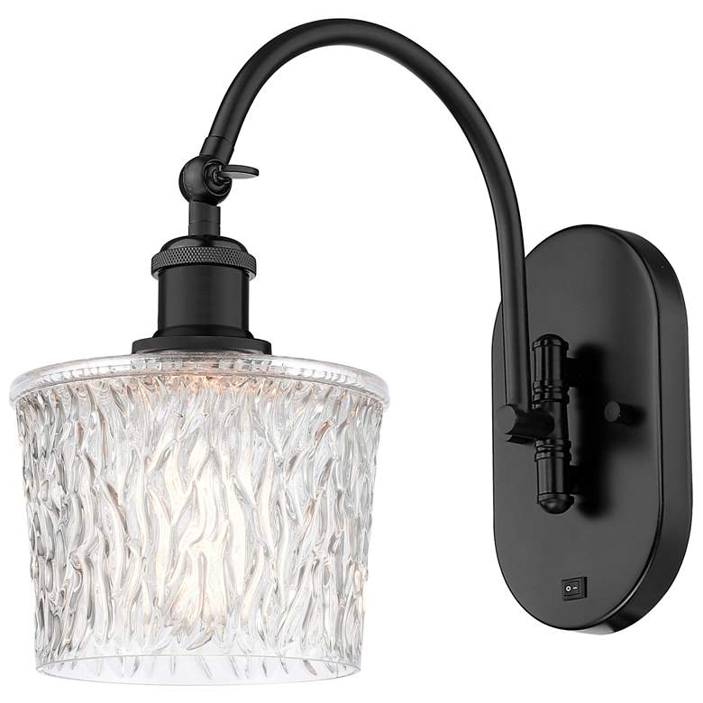 Image 1 Ballston Niagra 7" LED Sconce - Matte Black Finish - Clear Shade