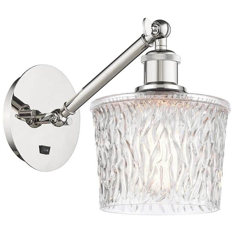 Image 1 Ballston Niagra 7" LED Sconce - Nickel Finish - Clear Shade