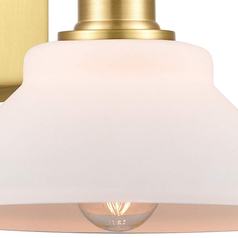 Image 2 Ballston Orwell 10" High Satin Gold Wall Sconce more views