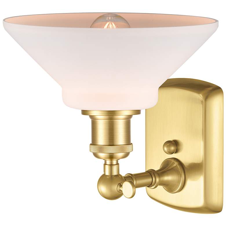 Image 3 Ballston Orwell 10" High Satin Gold Wall Sconce more views