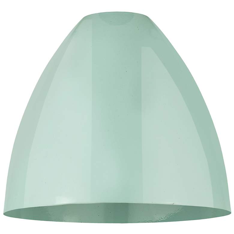 Image 3 Ballston Plymouth Dome 12"W Black Brass Corded Mini Pendant Seafoam Sh more views