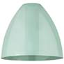 3_Ballston Plymouth Dome 12"W Black Brass Corded Mini Pendant Seafoam Sh more views