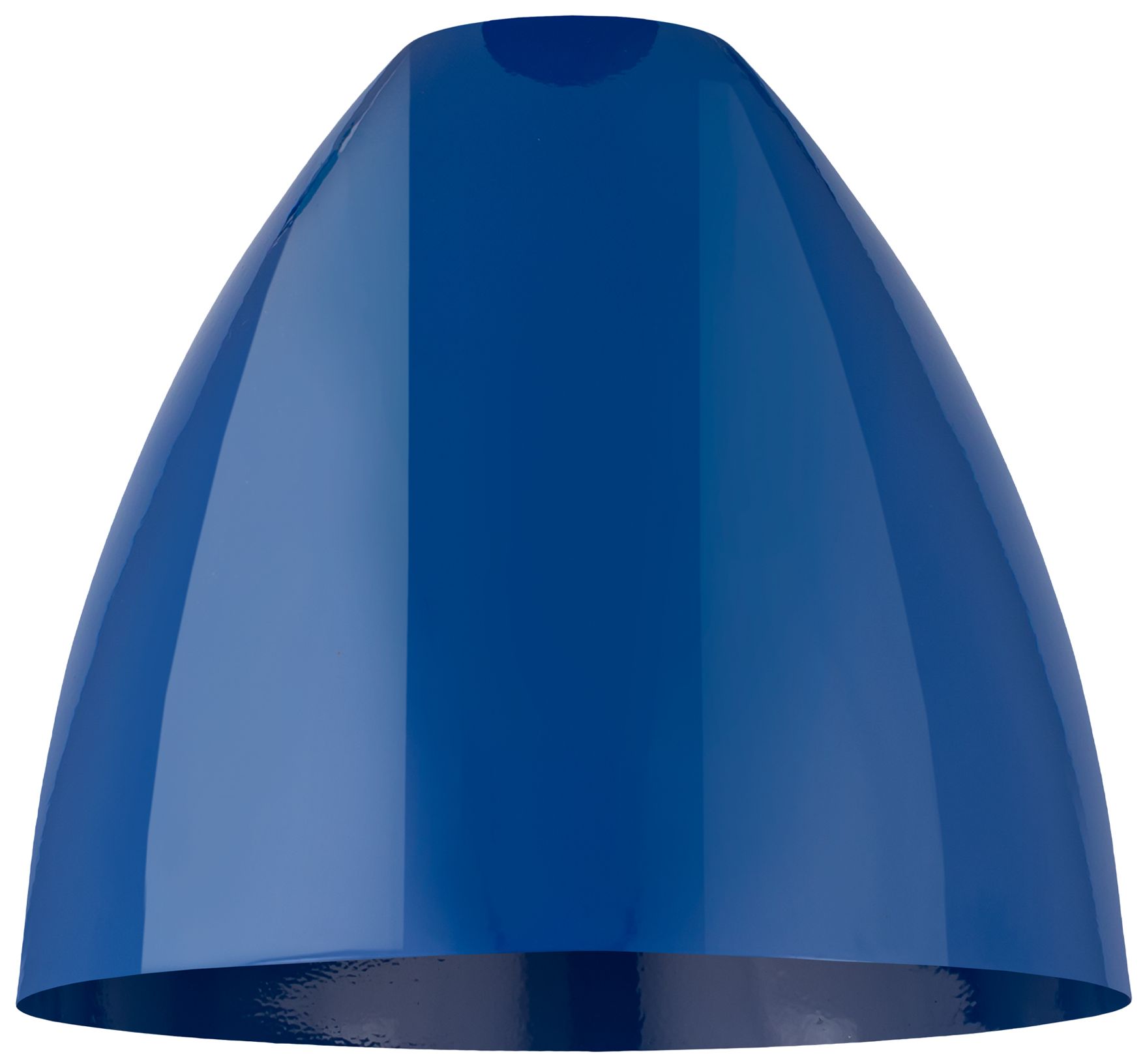 Image 4 Ballston Plymouth Dome 12"W Chrome Corded Mini Pendant w/ Blue Shade more views