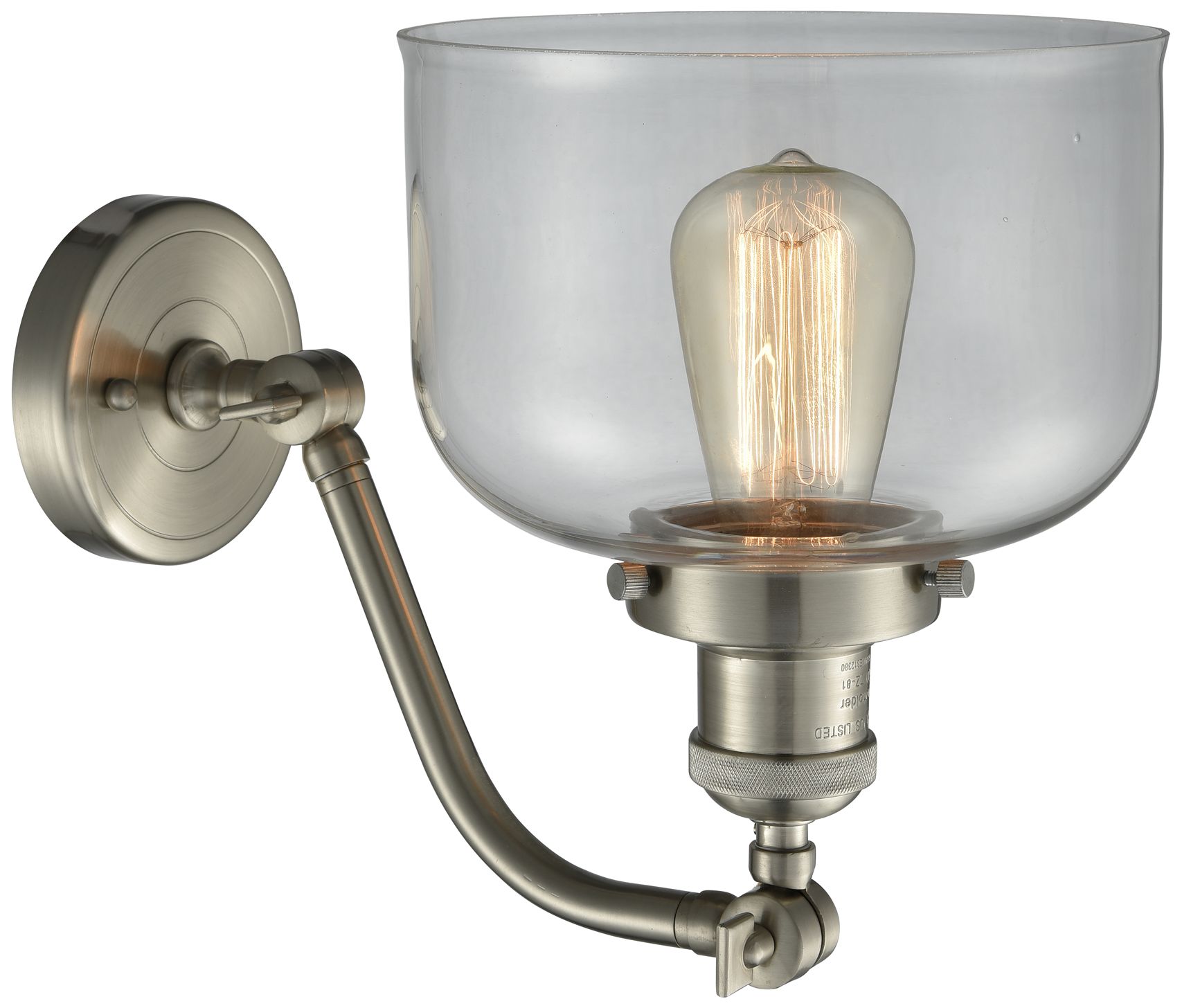 Image 2 Ballston Plymouth Dome 16"W Brushed Nickel Corded Mini Pendant w/ Red  more views