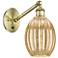 Ballston Preston 11"H Brass Adjustable Sconce With Mercury Bulb Shade