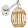 Ballston Preston 11"H Nickel Swivel Sconce w/ Mercury Bulb Shade