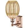 2_Ballston Preston 12"H Antique Copper Sconce With Mercury Bulb Shade more views