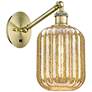 Ballston Preston 12"H Brass Adjustable Sconce With Mercury Jar Shade