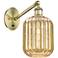 Ballston Preston 12"H Brass Adjustable Sconce With Mercury Jar Shade