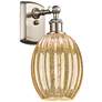 1_Ballston Preston 12"H Brushed Nickel Sconce With Mercury Bulb Shade