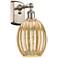 Ballston Preston 12"H Brushed Nickel Sconce With Mercury Bulb Shade