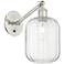 Ballston Preston 12"H Brushed Nickel Swivel Sconce w/ Clear Jar Shade