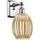 Ballston Preston 12"H Polished Chrome Sconce With Mercury Bulb Shade