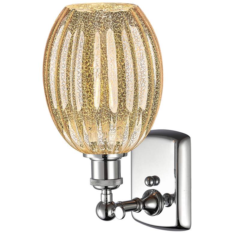Image 2 Ballston Preston 12"H Polished Chrome Sconce With Mercury Bulb Shade more views