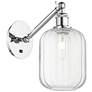 Ballston Preston 12"H Polished Chrome Swivel Sconce w/ Clear Jar Shade