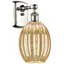 1_Ballston Preston 12"H Polished Nickel Sconce With Mercury Bulb Shade