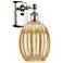 Ballston Preston 12"H Polished Nickel Sconce With Mercury Bulb Shade