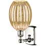 2_Ballston Preston 12"H Polished Nickel Sconce With Mercury Bulb Shade more views