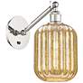 Ballston Preston 12"H Polished Nickel Swivel Sconce w/ Mercury Jar Shade