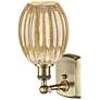 2_Ballston Preston 12" High Antique Brass Sconce With Mercury Bulb Shade more views