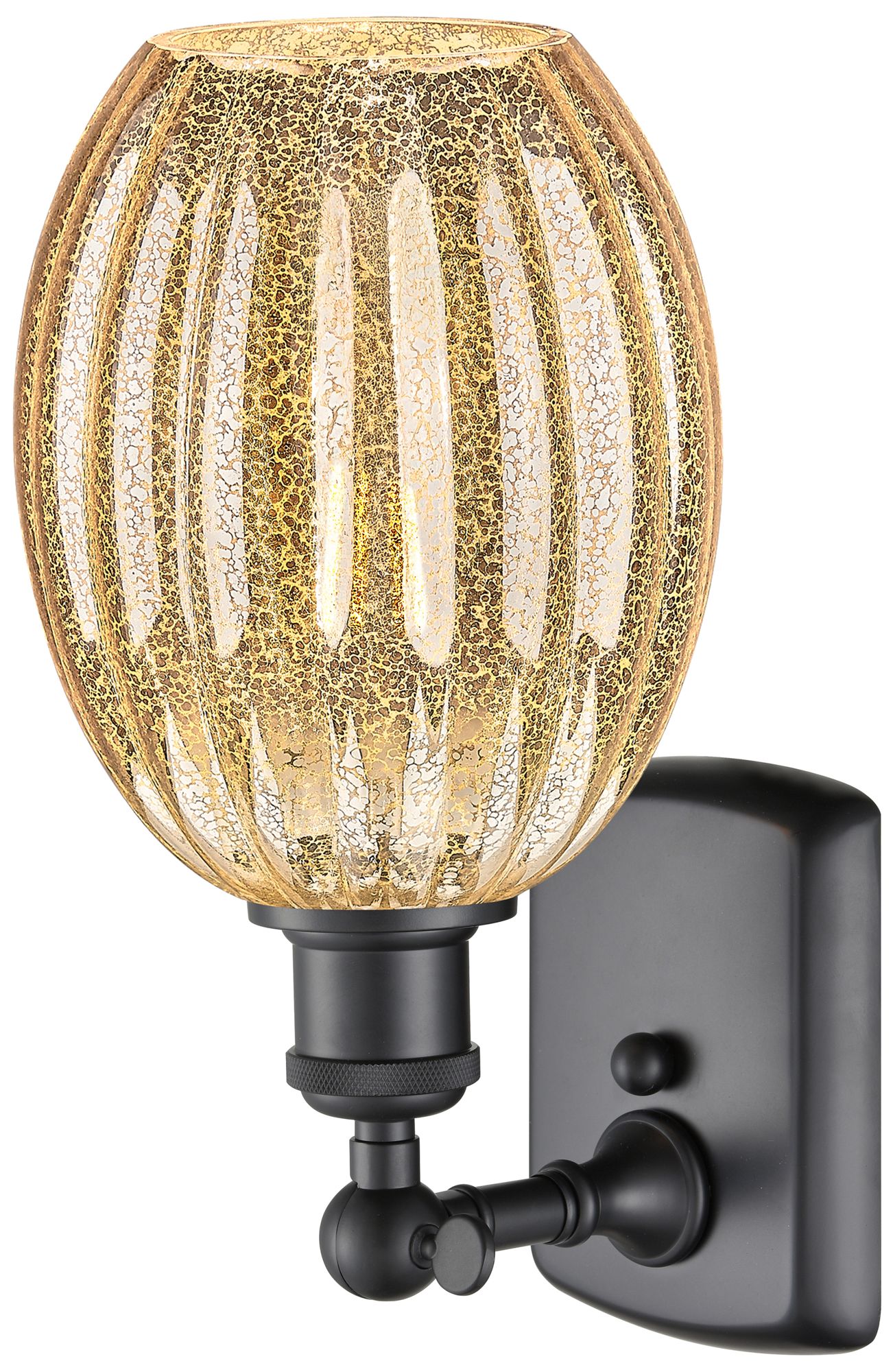 Image 2 Ballston Preston 12" High Matte Black Sconce With Mercury Bulb Shade more views