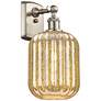 1_Ballston Preston 13"H Brushed Nickel Sconce With Mercury Jar Shade