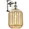 Ballston Preston 13"H Polished Nickel Sconce With Mercury Jar Shade