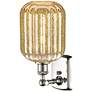 2_Ballston Preston 13"H Polished Nickel Sconce With Mercury Jar Shade more views