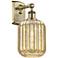 Ballston Preston 13" High Antique Brass Sconce With Mercury Jar Shade