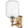 2_Ballston Preston 13" High Brushed Brass Sconce With Clear Jar Shade more views