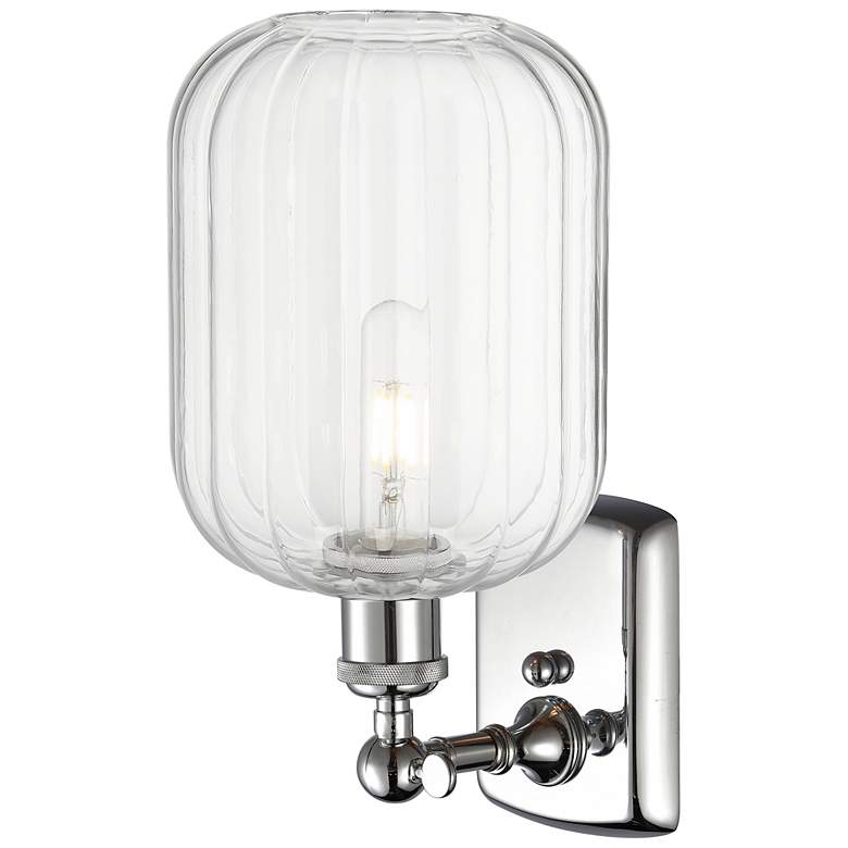Image 2 Ballston Preston 13" High Polished Chrome Sconce With Clear Jar Shade more views
