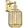 Ballston Preston 13" High Satin Gold Sconce With Mercury Jar Shade