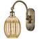 Ballston Preston 15"H Brass Swiveling Sconce With Mercury Bulb Shade